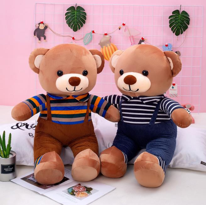 Wear bib pants plush teddy bear toy | Custom stuffed animals