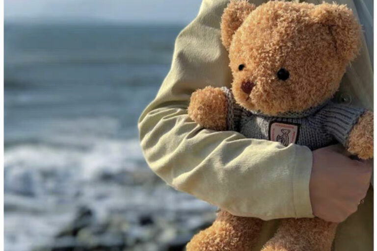 Custom Stuffed Teddy Bear with Birthday Hat Plush Toy