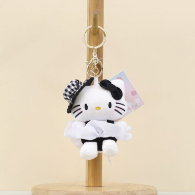 Custom Stuffed Cat Keychain Plush – Cute Mini KT Cat Doll Bag Pendant Toy
