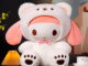 Hello Kitty Strawberry Bear Plush Cat Pillow