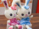 Love-themed couple bunny stuffed rabbit toy