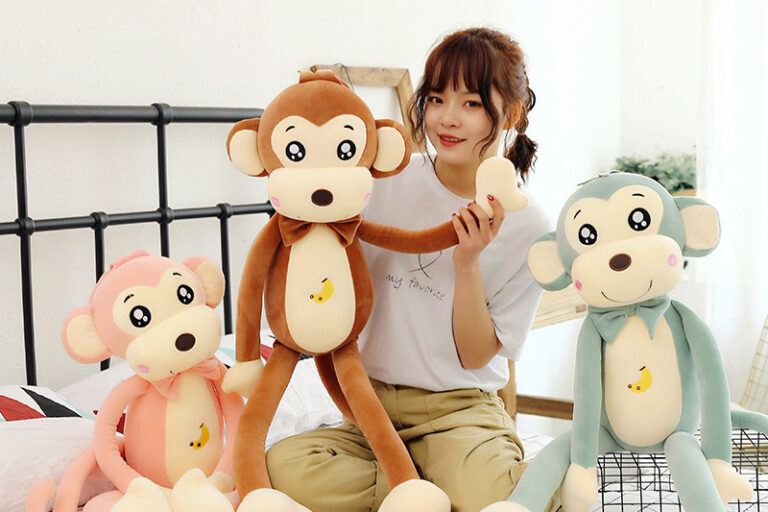 Soft Long Arm Stuffed Monkey Toy for Babies