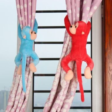 Soft Long Arm Monkey Curtain Tieback Plush Toy