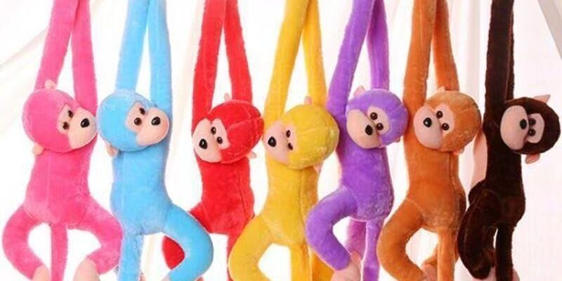 Soft Long Arm Monkey Curtain Tieback Plush Toy