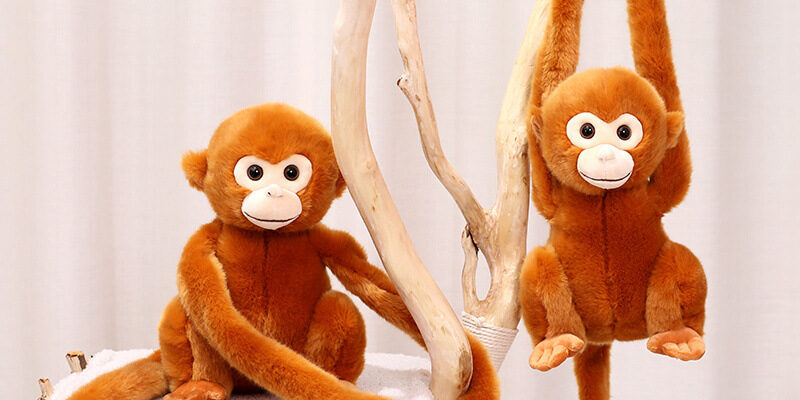 Long Arm Stuffed Monkey Toy Curtain Tieback