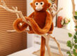 Long Arm Stuffed Monkey Toy Curtain Tieback