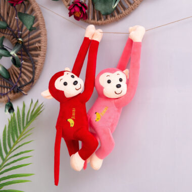 Hanging Long Arm Plush Banana Monkey Toy