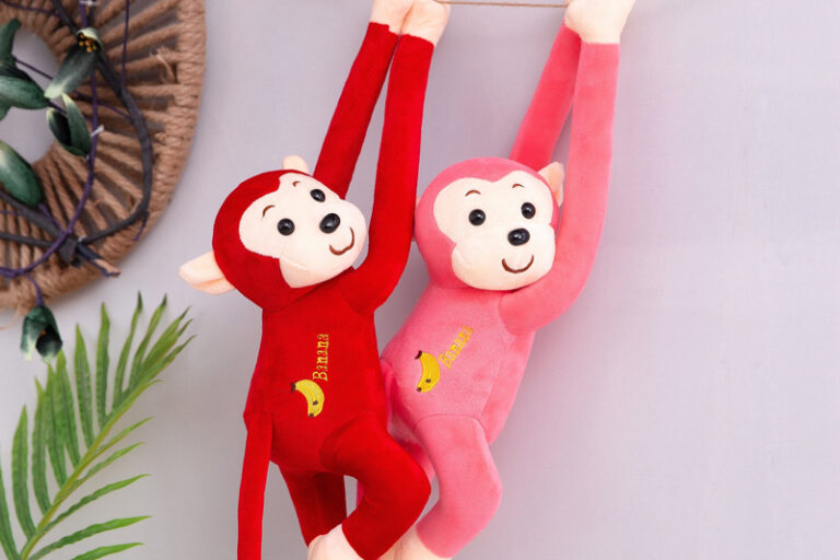 Hanging Long Arm Plush Banana Monkey Toy