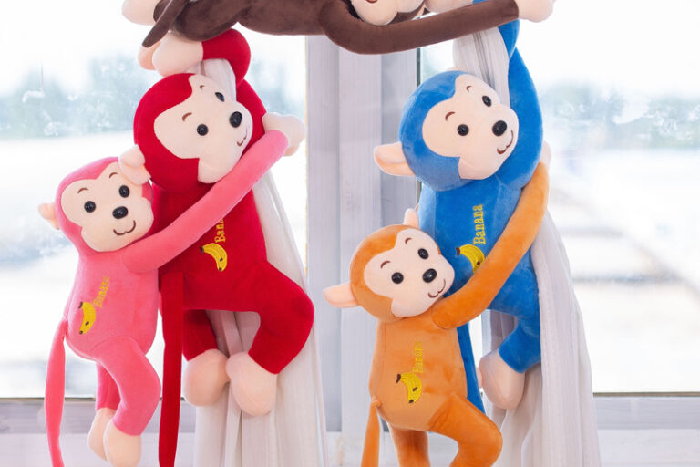 Hanging Long Arm Plush Banana Monkey Toy