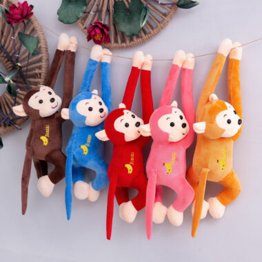 Hanging Long Arm Plush Banana Monkey Toy