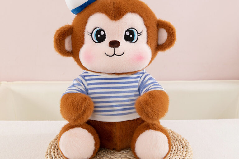 Cute Navy Monkey Plush Toy Gift for Kids