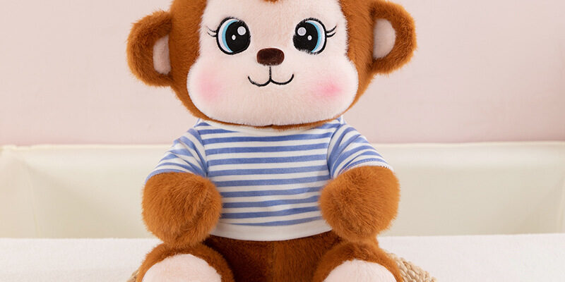Cute Navy Monkey Plush Toy Gift for Kids