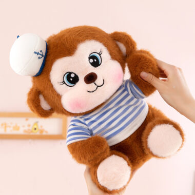 Cute Navy Monkey Plush Toy Gift for Kids