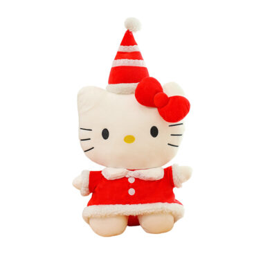 Birthday Kitty Plush Toy with Party Hat for Girls Gift
