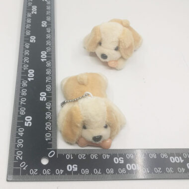 Mini Custom Stuffed Dog Plush Keychain for Bags or Phones 