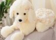 Elegant Stuffed Poodle Plush Dog Toy for Girls Gift or Bed Decor
